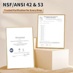 WINGSOL Under Sink Water Filter System with Faucet, Anti-Clogged Design, Reduces PFAS, Lead, Chlorine, Bad Taste, Sediment, NSF/ANSI 42&53, 8K Gallons, Easy Installation, Chrome Faucet