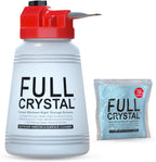 Full Crystal Window Cleaning Kit- 4 oz Glass Cleaner and Bottle with 27ft Reach will clean up to 20 Windows- Scrub Free, Rinse Free Glass Cleaner Spray Removes Dirt, Grime and Water Deposits