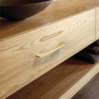 Asidrama 10 Pack 5 Inch(128mm) Brushed Gold Kitchen Cabinet Handles, Vintage Retro Cabinet Pulls Kitchen Cabinet Hardware for Cupboard Drawer Pulls