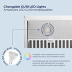 Hauslane Range Hood 36 Inch - Under Cabinet Range Hood, Matte White Hood, Vent Hood 36 Inches, Stove Vent Hood for Kitchen, Kitchen Vent Hoods 36 Inch with LED - Chef Series PS18