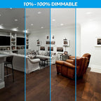 TORCHSTAR 8-Pack 5CCT 4 Inch LED Recessed Lighting Retrofit Downlight, Aluminum Anti-Glare Deep Baffle Trim, 800LM 10W=100W, CRI90 Dimmable Remodel Can Lights, JA8 ETL, 2700K3000K3500K4000K5000K