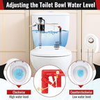 Toilet Flusher Replacement Kit, 2-Inch Toilet Flusher Repair Kit Include Adjustable Fill Valve with Flapper, Flush Handle Lever, Gasket and Bolts, Anti-Siphon Repair Parts Inside Tank(2 Set)