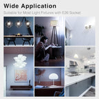 dalattin 24 Pack LED Bulbs Daylight White 5000K, 60 Watt Equivalent A19 Standard Bulbs, E26 Base, 800 LM, Efficient 9W Energy Saving, Non-Dimmable, 80+ CRI, 120V, UL Listed, for Living Room, Office