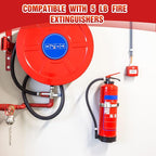 Therwen 2 Pack Fire Extinguisher Bracket 5 lb Wall Mount Stainless Steel Fire Extinguisher Holder for Home Truck Vehicle, Black