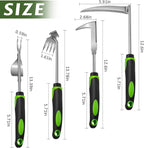 Weed Puller Tool, 4 Pack Stainless Steel Weed Remover Tool, Portable Weeding Tools Gardening, Crack Weeder Tool, Uprooting Weeding Tool for Backyard Farm Planting