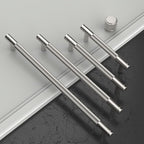 Amerdeco 10 Pack Brushed Satin Nickel Knurled Cabinet Pulls 9 Inch Center to Center Kitchen Cabinet Handles for Drawer Dresser, Cupboard and Wardrobe ZH0031