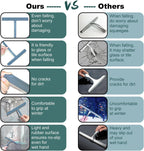 Richmirth Shower Glass Cleaner Squeegee, 9 Inch Width Silicone Bathroom Squeegee for Shower, Glass, Car Window, Mirror - Green