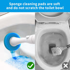 36-Piece Toilet Wand Refills, Disposable Toilet Bowl Cleaner Wand Compatible with Most Toilet Brushes,Disposable Toilet Brush Refill for Bathroom Cleaning