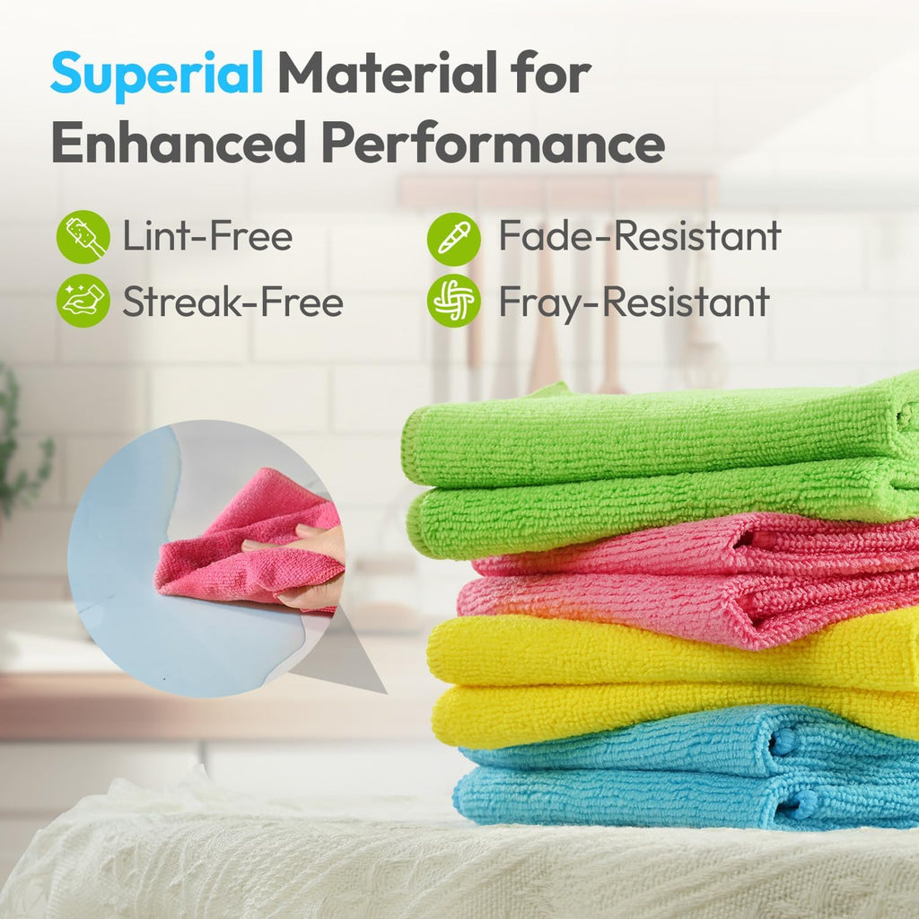Microfiber Cloth Cleaning Towels (Mixed Color)