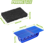 5 Pack Electric Cleaning Brush Pad Kitchen Bathroom Household Cleaning Pad Swimming Pool Wall Cleaning Brush Heavy Duty Griddle Scrubber Scouring Pad and 1 Pack Handle kit(Black)