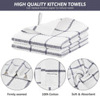 Nialnant 4PCS Cleaning Rags,100% Cotton Terry Dish Rags for Washing Dishes,Quick Drying Dish Cloths,Dish Towels for Kitchen,Purple Plaid-12x12in