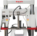 KAKA Industrial Metal Bandsaw 15.7 Inch Capacity Double Column Horizontal Band Saw Hydraulic Control Semi-Automatic for Metal Fabrication Shops,Industrial Workshops TGK-16A