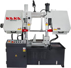 KAKA Industrial Metal Cutting Bandsaw 13.8 Inch Capacity Double Column Horizontal Band Saw Hydraulic Control Semi-Automatic for Metal Fabrication Shops,Industrial Workshops TGK-14