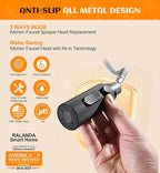 Brushed Gold Pull Down Kitchen Faucet -Modern High Arc Single Handle Kitchen Sink Faucet with Sprayer，Stainless Steel Rv Sink Faucet ，Fit for 1/3 Hole with 10" Deck Plate