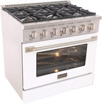 Kucht KNG361/LP-W Gas Range, White
