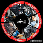 Heavy Duty 6 Mil Black Nitrile Gloves - Disposable, Latex & Powder Free | Mechanic, Food Prep & Tattoo | Rubber Gloves for Cooking, Cleaning & Household |Bulk Case of (1000)