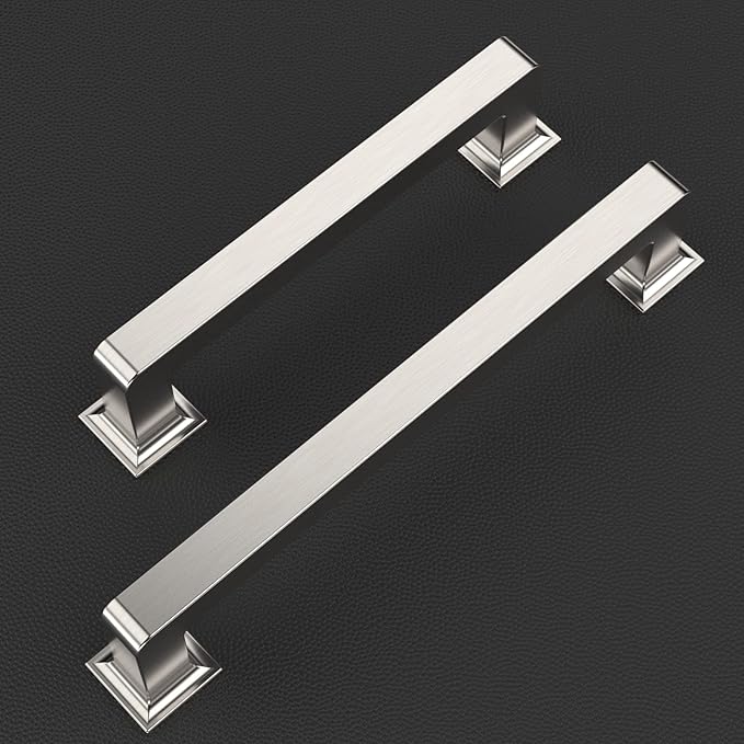 10 Pack 7 Inch Cabinet Handles Brushed Satin Nickel Cabinet Pulls Kitchen Cabinet Handles Kitchen Cabinet Hardware Kitchen Handles for Cabinets Cupboard Handles