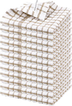 Nialnant 12PCS Little Yellow Plaid Dish Cloths,100% Cotton Soft Absorbent Cleaning Rags,Quick Drying Dish Towels for Kitchen,Washing Dishes-Little Yellow Plaid,12 x 12 in