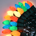 C7 Vintage Christmas Lights, Multicolor Lights Bulbs for Hanging String Lights Outdoor, Great for Holiday Party Wedding Christmas Decorations (25 Pack C7 Bulbs)
