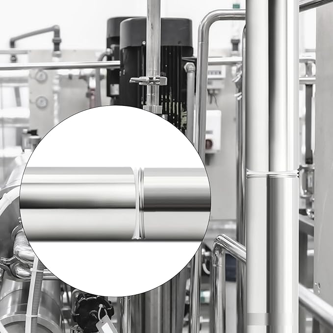 TAISHER 2PCS 304 Stainless Steel Pipe Fittings, 1/2" NPT Male Threaded, 4" Length Weld Nipple Cast Pipe