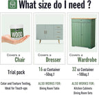 DWIL Matte Finish Furniture Paint - 32 Oz Wood Paint for Cabinets, Doors, Tables, and Dressers Refinishing - Water-Based, Non-Toxic & Odorless, Easy to Apply(Anthracite Gray)-With Tools