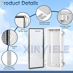 Waterproof Outdoor Project ABS Plastic Junction Box IP67 Weatherproof Dustproof Enclosure with Hinged Cover, Mounting Plate,Wall Brackets for Power Project (Clear,10.2"x4.3"x3.0")