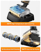 roborock F25 LT Wet Dry Vacuum Cleaner and Mop, 20000Pa Cordless Vacuum Mop Combo, 194°F High Temperature Self Cleaning & Hot Air Flash Drying, 180° Lie-Flat Hard Floor Cleaner, Edge to Edge Cleaning