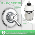 Delta Monitor RP32104 Shower Cartridge Replacement, Compatible with 1700 Series 1998-2005, with Installation Parts