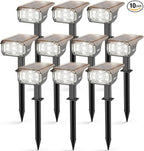 Solar Spot Lights,IP65 Waterproof 40 LED's Landscape Spotlights,3 Modes Outdoor Garden Lights, 360 Adjustable Lighting Angle, Solar Powered Wall Lights for Yard Porch 10 Pack