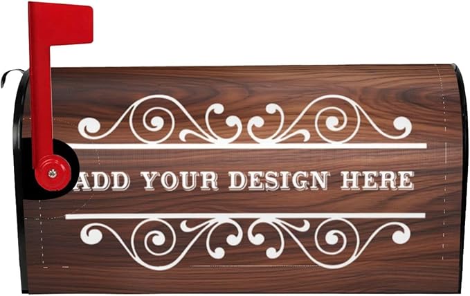 Custom Personalized Mailbox Covers Add Photo Picture Family Name House Address Text Magnetic Mail Cover for Home Garden Yard-11