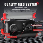 AWT 140Amp MIG Welder Flux Core MIG Welder/Stick/Lift TIG 3 in 1 Welding Machine, Welder Machine 110V With Synergy IGBT Inverter, Portable Gasless Welder Equipment