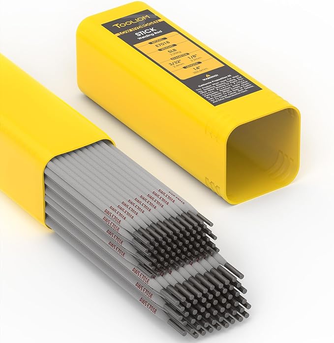 TOOLIOM E7018 Low Hydrogen Welding Rod 3/32"+1/8" 5LB Carbon Steel Stick Electrodes