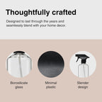 Public Goods Multi Surface Cleaner Refill & Glass Spray Bottle | All Purpose Cleaner Refill for Floors, Tile, Countertops | Multi Purpose | Scented w/Jasmine Essential Oils | 3 Pack - 24 Oz Diluted