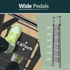 WOA WOA 6 Step Ladder for 12 Feet High Ceiling, Lightweight Foldable Ladder with Non-Slip Wide Pedals, Stepladder with Safe Handrail, Space Saving for Home, Kitchen, Indoor & Outdoor 300lbs - Black