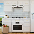 JOY DECOR Cabinet Pulls – 6-1/4 Inch Hole Center, Brushed Brass, 2 Pack, Zinc Alloy Cabinet Handles for Drawers & Cupboard – Vintage Style Hardware for Kitchen, Bathroom, Dresser, Furniture Makeover