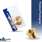 MAACFLOW brass 1" Male NPT to 3/4" Female NPT Adapter Reducer Hex Bushing (Thread OD1.27" - ID 0.92") (pack of 2)