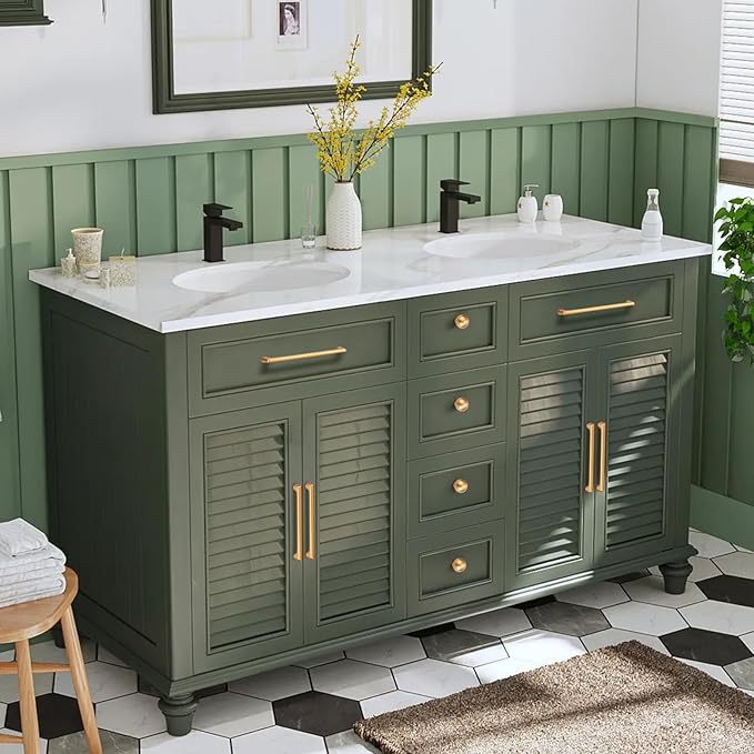 10 Pack 6.3 Inch(160mm) Hole Center Modern Brushed Champagne Bronze Cabinet Pull Handle Timeless Vanity Drawer Pull Handle Classic Cabinet Hardware for Kitchen Bathroom, Champagne(6.3x10)