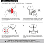 4 Pack Black 4-inch 5 CCT Gimbal LED Recessed/Downlight Color Selectable 2700K/3000K/3500K/4000K/5000K 800Lm 9W 120V Dimness Adjustable LED Lights