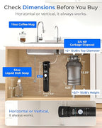 Waterdrop 15UB Under Sink Water Filter, Under Sink Water Filtration System for 2 Years, NSF/ANSI 42 Certified, Reduces PFAS, PFOA/PFOS, Lead, Under Sink Water Filter with Faucet, 19K Gallons