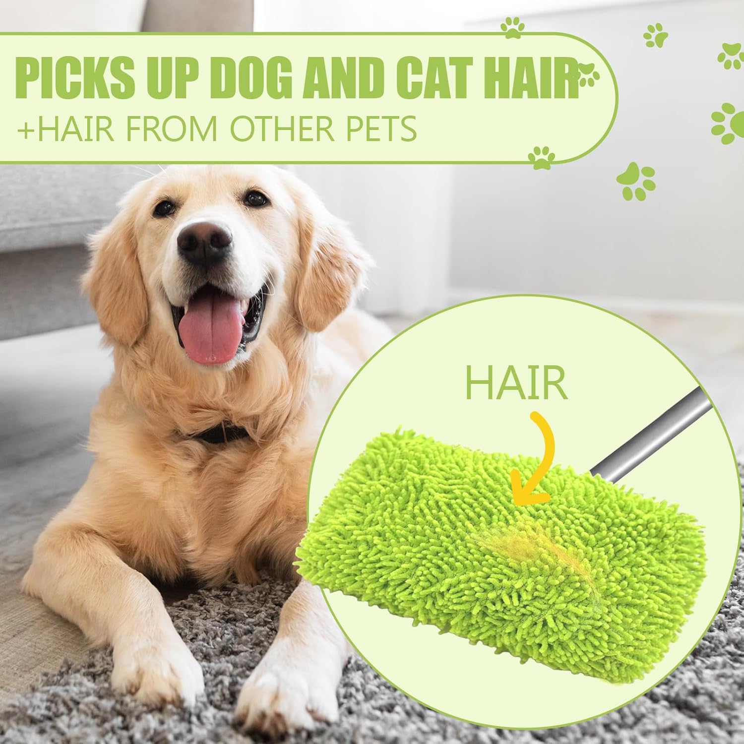 Reusable Mop Pads Refill Compatible with Swiffer Sweeper Mop, Microfiber Wet Mopping Cloths for Floor Cleaning , Ideal for Home Cleaning Washable Floor (4)