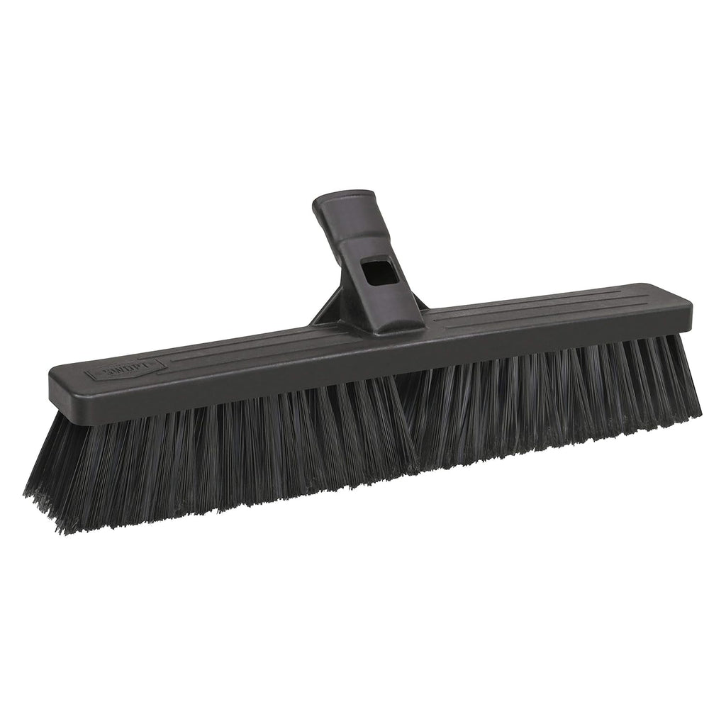 SWOPT 18” Standard Multi-Surface Push Broom Head — Indoor and Outdoor Push Broom — Cleaning Head Interchangeable with All SWOPT Cleaning Products for More Efficient Cleaning and Storage