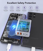 40W USB C Charger Block, 2-Pack Fast Charge Cube Powered Multi-Port Wall Plug Power Adapter Type C Brick for iPhone 17/16/16 Pro Max/15/15 Pro Max/14/14 Pro Max/13/12/iPad, Motorola, LG,PS5, Huawei