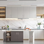 Asidrama 10 Pack 3.75 Inch(96mm) Brushed Satin Nickel Kitchen Cabinet Handles, Cabinet Pulls Kitchen Cabinet Hardware for Cupboard Drawer Pulls