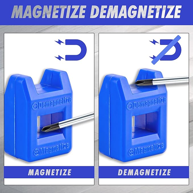 CARTMAN 12 Piece Magnetic Screwdriver Set 6 Phillips and 6 Flat Professional Cushion Grip Hand Tools Set