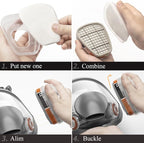 RANKSING Reusable Respirator Full Gas Mask Full 6800 with Filters for Dust, Asbestos, Chemicals while Painting, Spraying