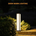 Landscape Path Light, 32" Modern Outdoor LED Luxury Bollard Lighting with IP54 Waterproof for Lawn Courtyard Driveway Pathway Decoration