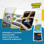 Cerama Bryte Cook Top Cleaner 18 oz 2-Pack & 3 Scraper Pad Pack