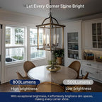 FLSNT 100W Equivalent LED Chandelier Light Bulbs E26 Base, 5000K Daylight Dimmable LED Candelabra Bulbs, 800LM, 6 Pack UL,CA65 Listed.