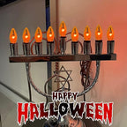 E12 Flicker Flame Replacement Candle Bulbs, 25-Pack Orange Flame Light Bulbs for Home Decor, Energy-Efficient Flickering Light Bulbs for Chandeliers, Wall Sconces, and Lanterns, UL Listed