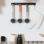 Patelai 12 Pack Kitchen Scrub Dish Brush with Long Handle Dish Scrubber with Stiff Bristles Scrub Brushes for Kitchen Dishes Washing Tools, Pots, Pans and Sink Cleaning (Multicolor)